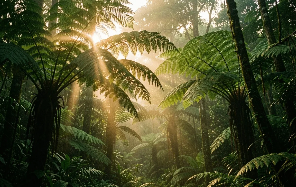 Natural Indonesian Rainforest